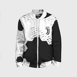 Детский бомбер Juventus hexagon black sport