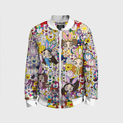 Детский бомбер Right now NewJeans and Takashi Murakami