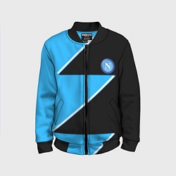 Детский бомбер Napoli fc geometry blue