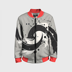 Детский бомбер Инь-янь абстракция - нейроарт