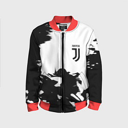 Бомбер детский Juventus smoke black fire, цвет: 3D-красный