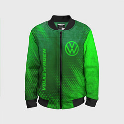 Детский бомбер Volkswagen - green gradient вертикально