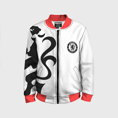 Детский бомбер Chelsea sport fc / 3D-Красный – фото 1