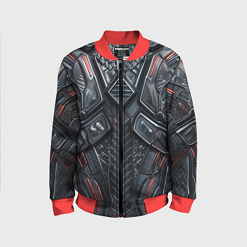 Детский бомбер Железный путешественник / 3D-Красный – фото 1