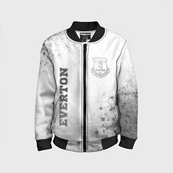 Бомбер детский Everton - white gradient вертикально, цвет: 3D-черный