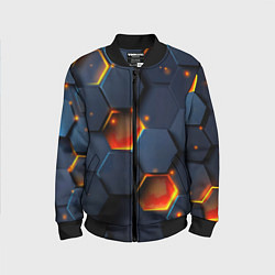 Детский бомбер Шестигранники с подсветкой