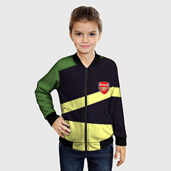 Бомбер детский Arsenal geometry, цвет: 3D-черный — фото 2