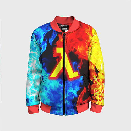 Детский бомбер Халф лайф огненный стиль / 3D-Красный – фото 1