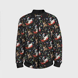 Детский бомбер Рик и Морти сани с оленем - Christmas