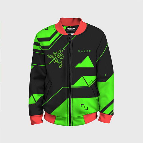 Детский бомбер Razer geometry game / 3D-Красный – фото 1