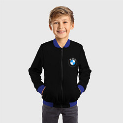 Бомбер детский BMW auto logo, цвет: 3D-синий — фото 2