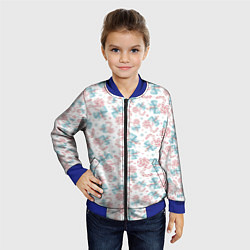 Бомбер детский Новогодние леденцы, цвет: 3D-синий — фото 2