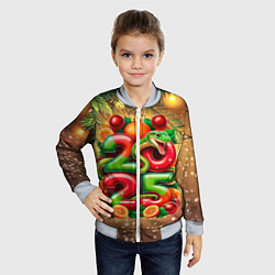 Бомбер детский Змеи к нам приходят, цвет: 3D-серый — фото 2