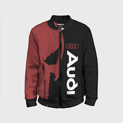 Бомбер детский Audi и череп, цвет: 3D-черный