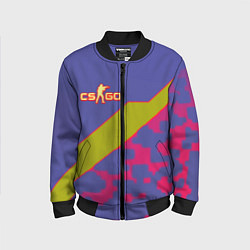 Бомбер детский Counter strike camo line, цвет: 3D-черный