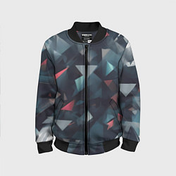 Бомбер детский Абстрактный взрыв и осколки, цвет: 3D-черный
