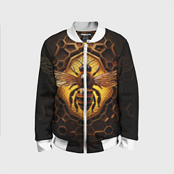 Бомбер детский Золотая пчела, цвет: 3D-белый