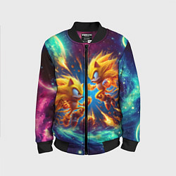 Бомбер детский Битва Соника и Шэдоу в космосе в фильме, цвет: 3D-черный