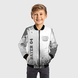 Бомбер детский Bayer 04 - white gradient вертикально, цвет: 3D-черный — фото 2