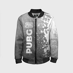 Бомбер детский PUBG - grey gradient по-вертикали, цвет: 3D-черный