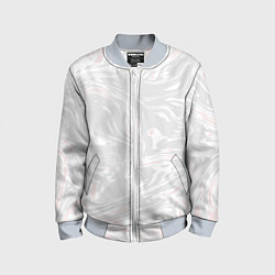 Бомбер детский Серо-розовые разводы - абстрактный узор, цвет: 3D-серый