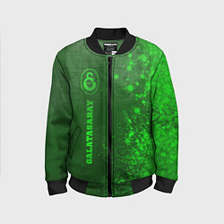 Бомбер детский Galatasaray - green gradient по-вертикали, цвет: 3D-черный