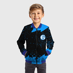 Бомбер детский Schalke 04 fc blue color, цвет: 3D-синий — фото 2
