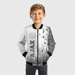 Бомбер детский Ajax - white gradient по-вертикали, цвет: 3D-черный — фото 2