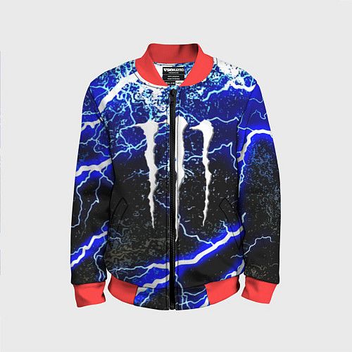 Детский бомбер Monster storm energy / 3D-Красный – фото 1