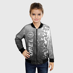 Бомбер детский Opel - grey gradient по-вертикали, цвет: 3D-черный — фото 2