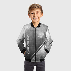 Бомбер детский Chrysler - grey gradient вертикально, цвет: 3D-черный — фото 2