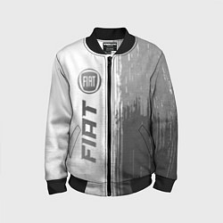 Бомбер детский Fiat - white gradient по-вертикали, цвет: 3D-черный
