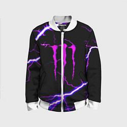 Бомбер детский Monster energy neon storm, цвет: 3D-белый