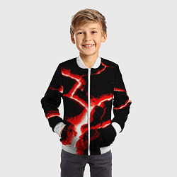 Бомбер детский The rift, цвет: 3D-белый — фото 2