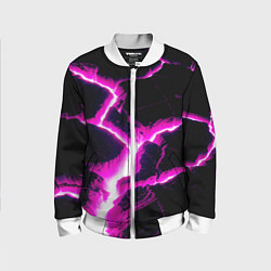 Детский бомбер Color pink black
