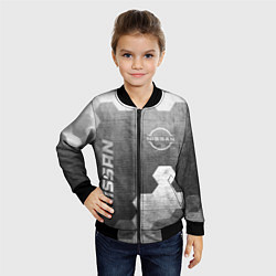 Бомбер детский Nissan - grey gradient вертикально, цвет: 3D-черный — фото 2