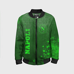 Бомбер детский Napoli - green gradient вертикально, цвет: 3D-черный