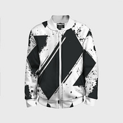 Детский бомбер Color black white