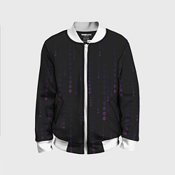 Детский бомбер Color black pink