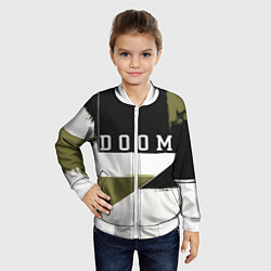 Бомбер детский Doom The Dark Ages, цвет: 3D-белый — фото 2