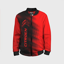 Бомбер детский Citroen - red gradient по-вертикали, цвет: 3D-черный