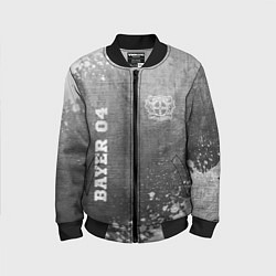 Бомбер детский Bayer 04 - grey gradient вертикально, цвет: 3D-черный