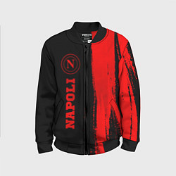 Бомбер детский Napoli - red gradient по-вертикали, цвет: 3D-черный