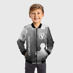 Бомбер детский Changan - grey gradient вертикально, цвет: 3D-черный — фото 2