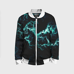 Детский бомбер Lightning light blue glow