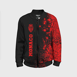 Бомбер детский Monaco - red gradient по-вертикали, цвет: 3D-черный