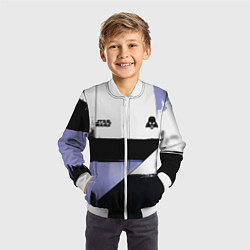 Бомбер детский Дарт Вейдер Звездные войны, цвет: 3D-белый — фото 2