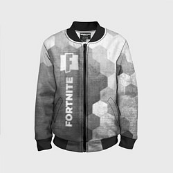 Бомбер детский Fortnite - grey gradient по-вертикали, цвет: 3D-черный