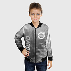 Бомбер детский Volvo - grey gradient вертикально, цвет: 3D-черный — фото 2
