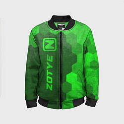 Бомбер детский Zotye - green gradient по-вертикали, цвет: 3D-черный